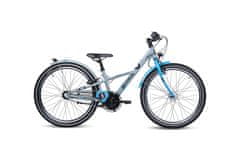 S'COOL Detský bicykel XXlite alloy 3s sivý/modrý (od 120 cm)