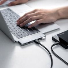 Ugreen HUB adaptér pre MacBook Pro / Air, 2x USB-C / 3x USB 3.0 / HDMI, sivý