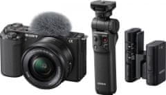 SONY ZV-E10 + 16-50mm + grip GP-VPT2BT + mikrofón ECM-W2BT