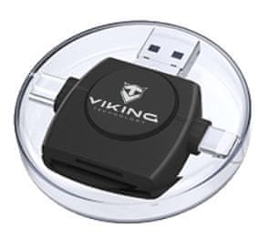 Viking čítačka pamäťových kariet V4 USB3.0 4V1