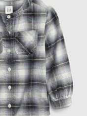 Gap Detská košile oversized flannel shirt 12-18M