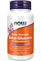 NOW Foods Beta glukány s ImmunEnhancer , Extra Strength, 60 rastlinných kapsúl