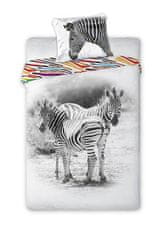 FARO Textil Bavlnená posteľná bielizeň Wild Zebra 140x200 cm