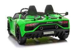 Beneo Elektrické autíčko Lamborghini Aventador 24V Dvojmiestne, LAKOVANÉ, 2,4 GHz DO, mäkké EVA kolesá
