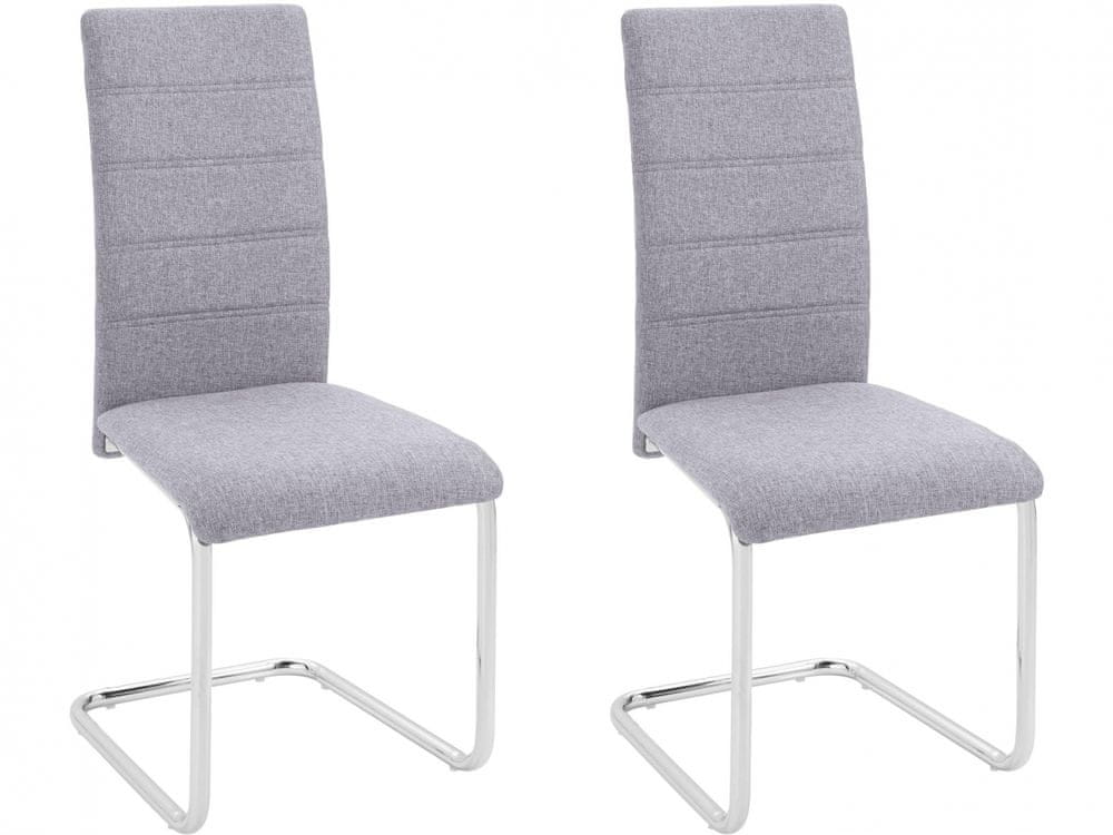 Danish Style Jedálenská stolička Dolor (Súprava 2 ks), sivá