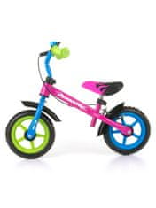 MillyMally Detské odrážadlo bicykel Milly Mally Dragon s brzdou multicolor