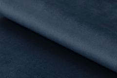 Design Scandinavia Lavica Glory, 95 cm, tkanina, modrá
