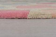 Flair Ručne všívaný kusový koberec Illusion Rosella Pink/Blue kruh 160x160 (priemer) kruh