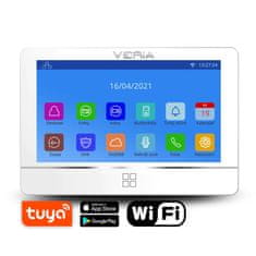 Veria LCD monitor videotelefónu 8277B-W (Wi-Fi) séria 2-WIRE biely