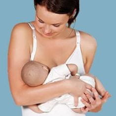 Carriwell Košieľka dojčiaca bezšvová sťahovacia s klipom biela M