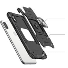 WOZINSKY Puzdro Wozinsky Ring armor pre Apple iPhone XS Max - Čierna KP9021