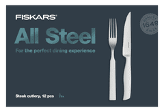 FISKARS Sada steakových príborov All Steel 12 ks