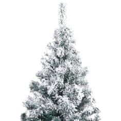 Vidaxl Umelý vianočný stromček s LED a snehom zelený 400cm PVC