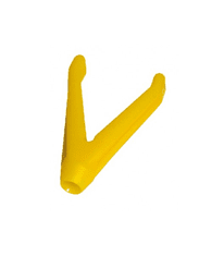 DAEMONS rohatinka, plastová, žltá otvor 5mm variant: predný "V"