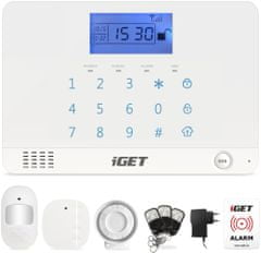 iGET SECURITY M3B - bezdrôtový GSM alarm, set