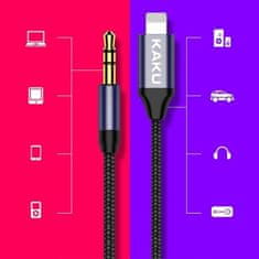 Kaku KSC-427 audio kábel USB-C / 3.5mm jack 1m, čierny