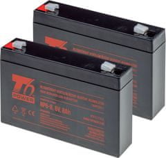 T6 power Sada batérií pre APC Powerstack PS250, VRLA, 6 V