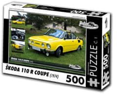 RETRO-AUTA© Puzzle č. 1 Škoda 110 R Coupe (1974) 500 dielikov