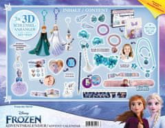 Craze Adventný kalendár Frozen - figúrky, bižutéria a vlasové doplnky