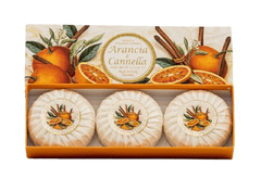 SA Fiorentino Prírodné rastlinné tuhé mydlo Pomaranč a škorica 3 x 100 g