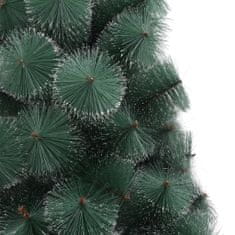 Vidaxl Umelý vianočný stromček s LED zelený 150 cm PVC a PE