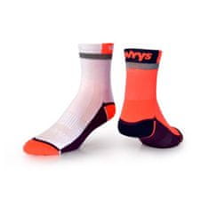 Vavrys Ponožky Vavrys Cykloponožky s reflexným pruhom 2-pack oranžová-biela