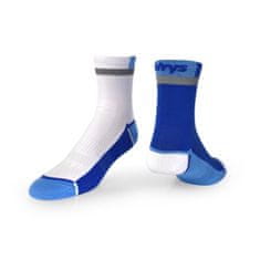 Vavrys Ponožky Vavrys Cykloponožky s reflexným pruhom 2-pack modrá-biela