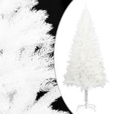 Vidaxl Umelý vianočný stromček s LED biely 180 cm