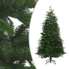 Vidaxl Umelý vianočný stromček s LED a súpravou gulí 210 cm zelený PVC a PE