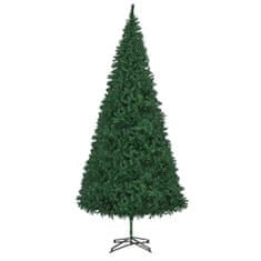 Vidaxl Umelý vianočný stromček s LED a súpravou gulí zelený 500 cm