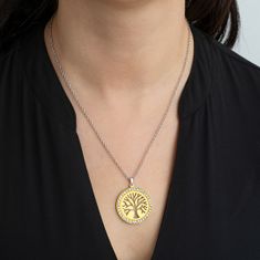 Lotus Style Oceľový náhrdelník strom života Rainbow LS2181-1 / 1