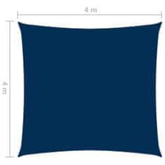 Vidaxl Tieniaca plachta, oxfordská látka, štvorcová 4x4 m, modrá