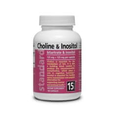 Natural Cholin a Inozitol - Bitartrate a inositol - 125 mg + 125 mg - 100 kapsúl