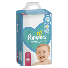 Pampers Active Baby Plenky Veľkosť 4, 132 Plienok, 9-14 kg