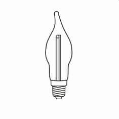 Exihand LED ťahaná matná žiarovka FILAMENT pre svietnik 34V/0,25W ťahaná, balenie 100 ks