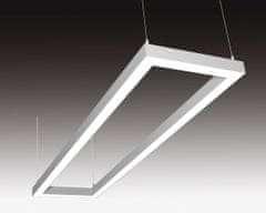 SEC SEC Stropné alebo závesné LED svietidlo s priamym osvetlením WEGA-FRAME2-DA-DIM-DALI, 32 W, čierna, 607 x 330 x 50 mm, 4000 K, 4260 lm 322-B-102-01-02-SP