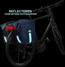 Dutch Mountains Taška na bicykel Bicycle Bag Double Blue