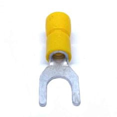 Tracon Electric Izolované Cu lisovacie vidlice žlté 6mm2 / M5 100 ks