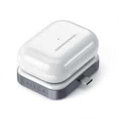 Satechi USB-C Wireless Charging Dock for AirPods (5W) ST-TCWCDM, vesmírna sivá