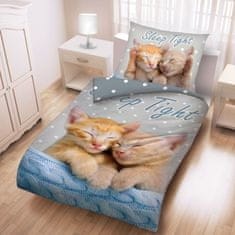 Halantex Bavlnené posteľné obliečky Ryšavé mačiatka