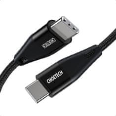 Choetech USB Type C - USB Type C nabíjací dátový kábel Power Delivery 60W 5A 2m čierny