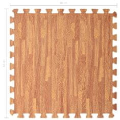 Greatstore Podložka puzzle štruktúra dreva 24 ks 8,64㎡ EVA pena