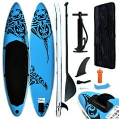 Vidaxl Nafukovací Stand Up Paddleboard 320x76x15 cm modrý