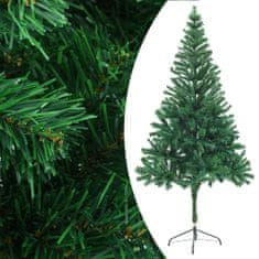 Vidaxl Umelý vianočný stromček s LED a podstavcom 180 cm 564 vetvičiek