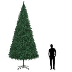 Vidaxl Umelý vianočný stromček s LED zelený 500 cm