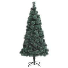 Vidaxl Umelý vianočný stromček s LED a súpravou gulí zelený 120 cm PVC&PE