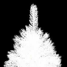 Vidaxl Umelý vianočný stromček s LED biely 240 cm