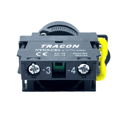 Tracon Electric Klasické tlačidlo čierne 