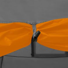 Vidaxl Kempingový iglu stan 650x240x190 cm 8 osôb sivo-oranžový