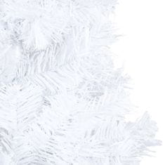 Vidaxl Umelý vianočný stromček s LED a hustými vetvičkami biely 150 cm